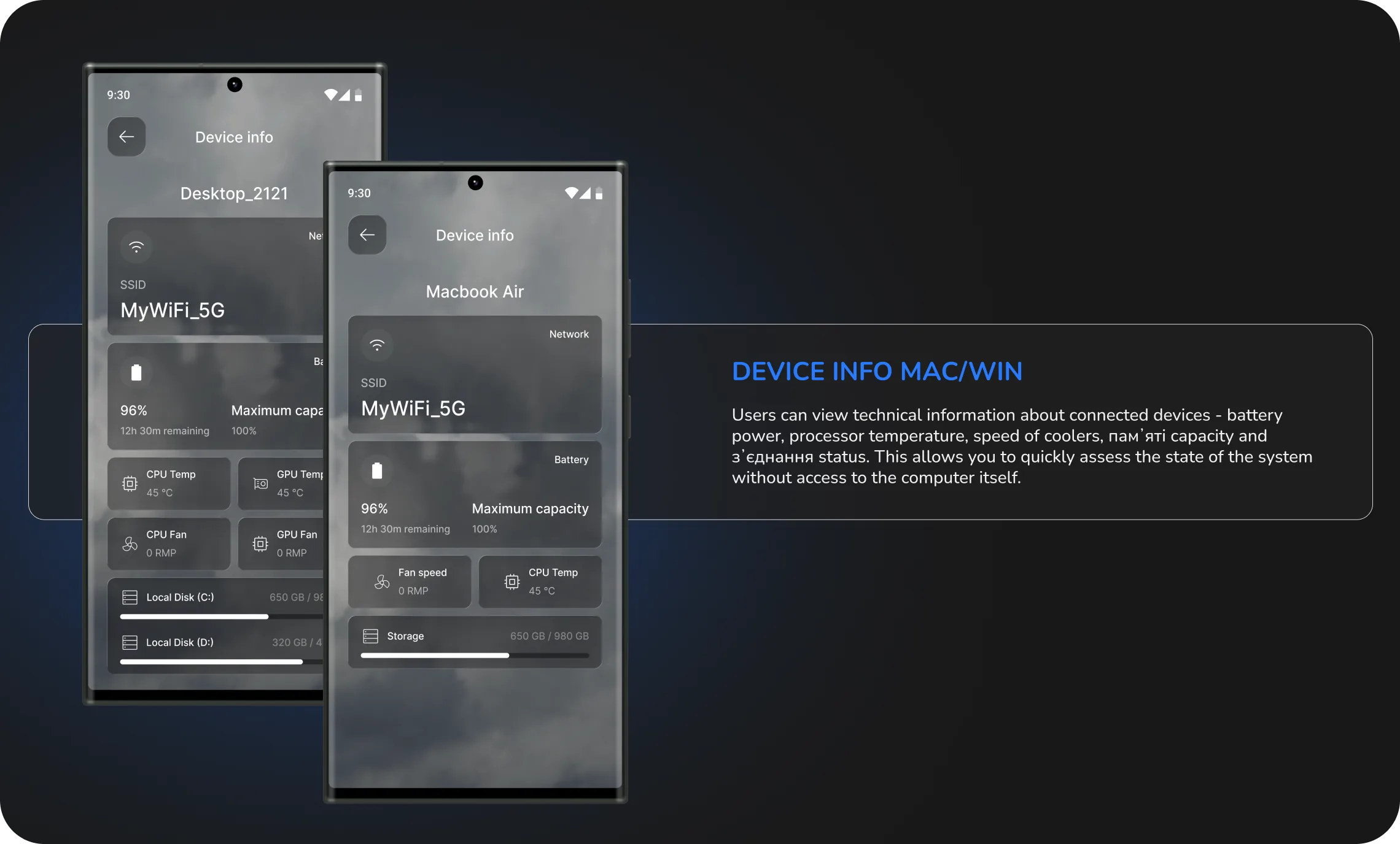 Device Info MAC/WIN