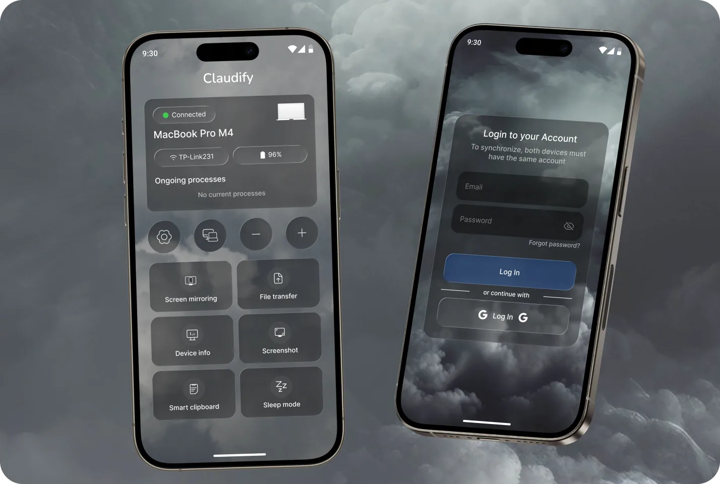 Claudify App Phone Mockups