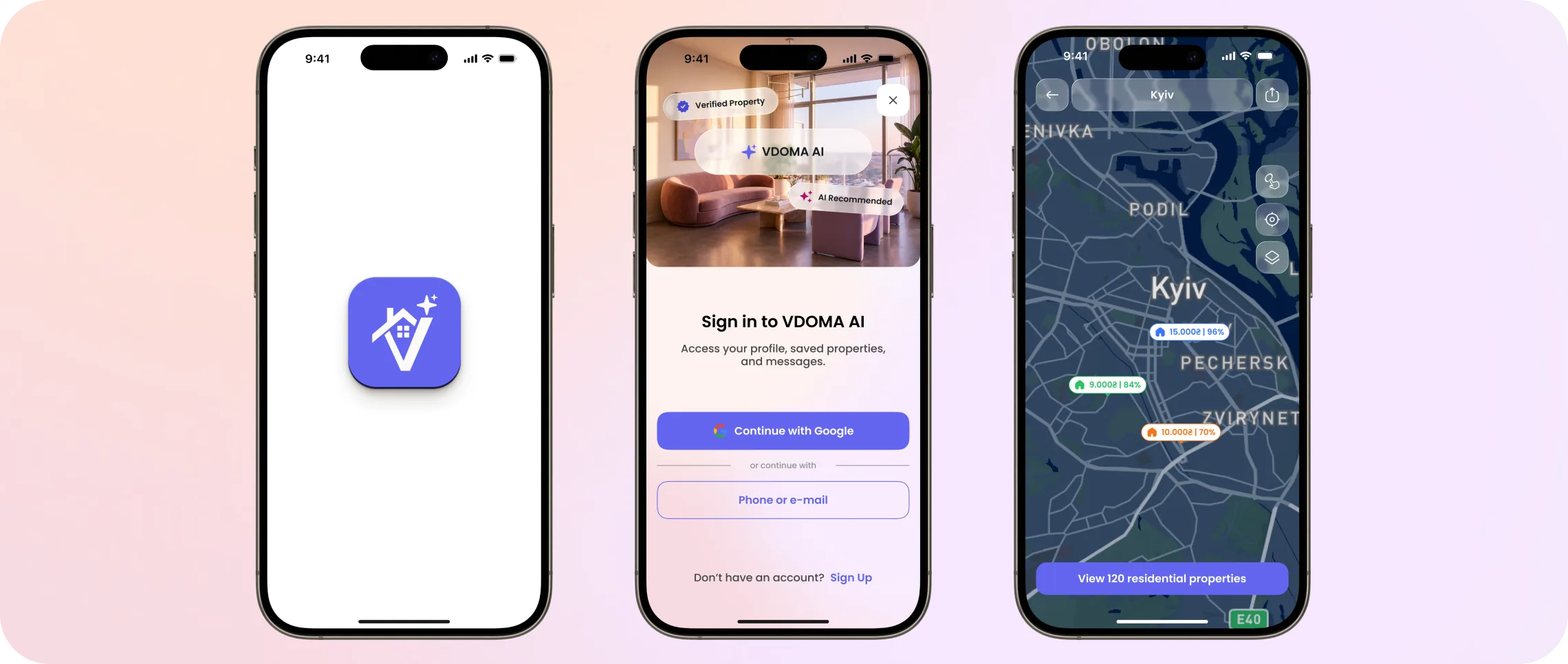 Vdoma AI Startup Mockup 2