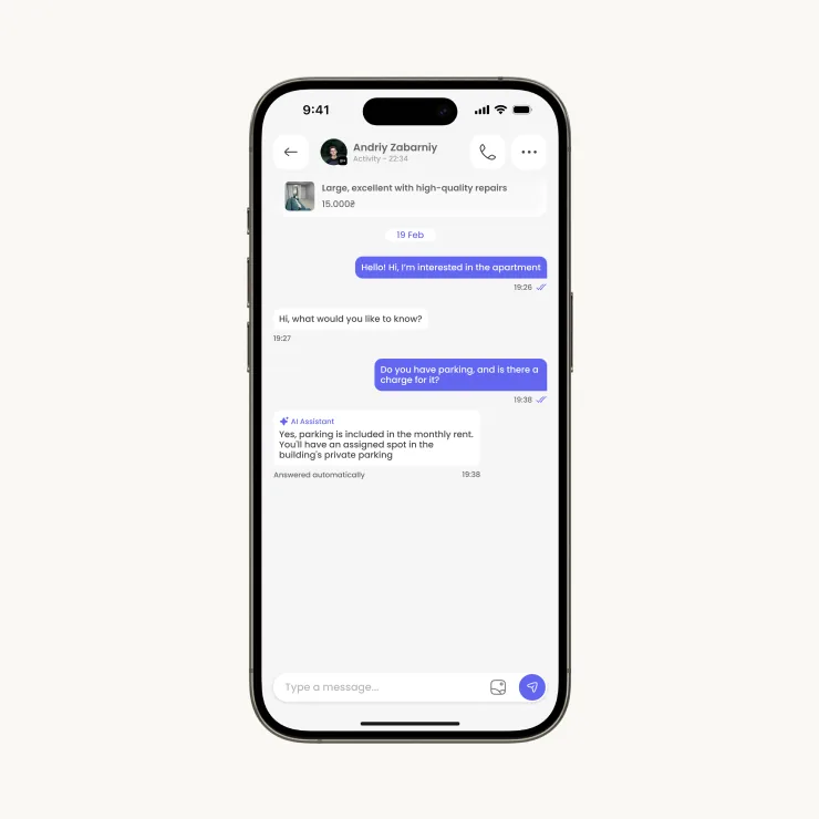 AI Landlord Assistant Screenshot