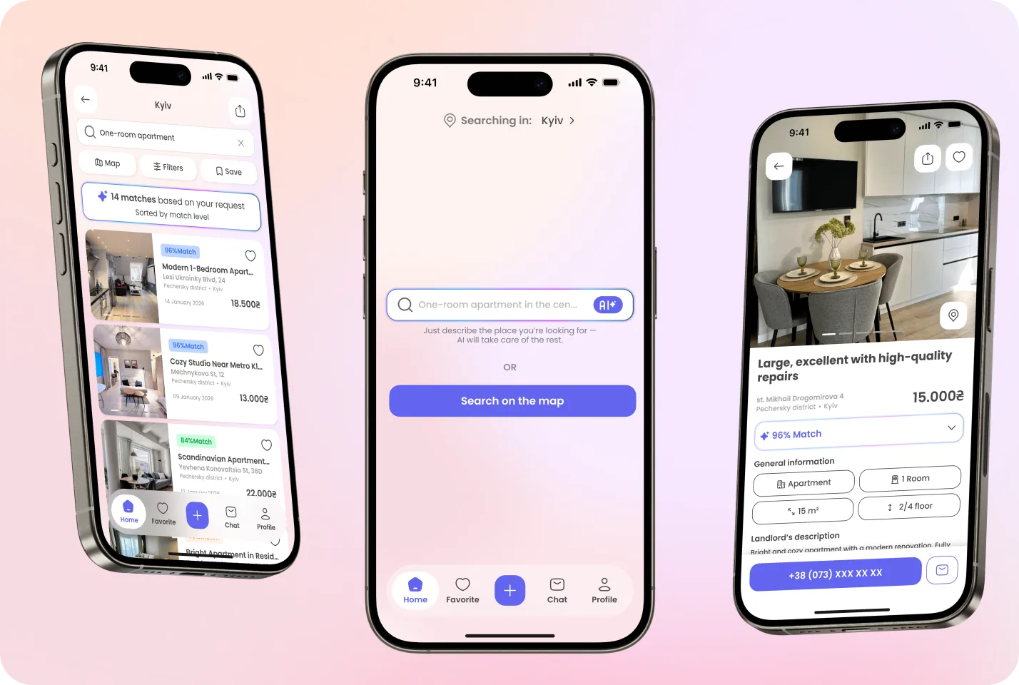 Vdoma AI Startup Phone Mockups